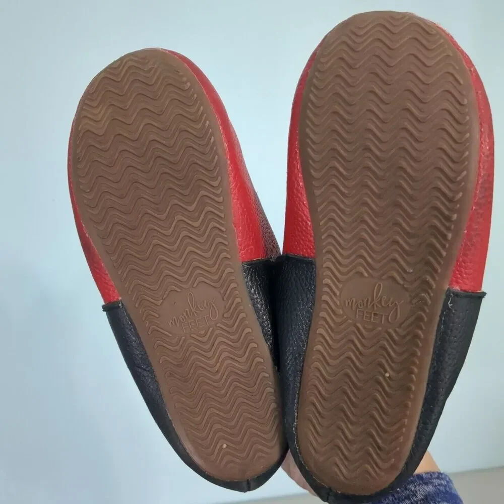 Monkey Feet Minnie Mouse Leather 5-6 years